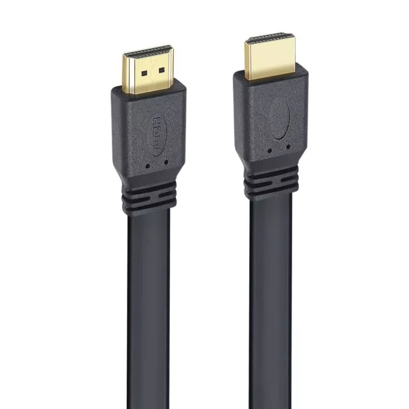 Techly HDMI 2.0 επίπεδο καλώδιο High Speed με Ethernet A/A M/M 1m