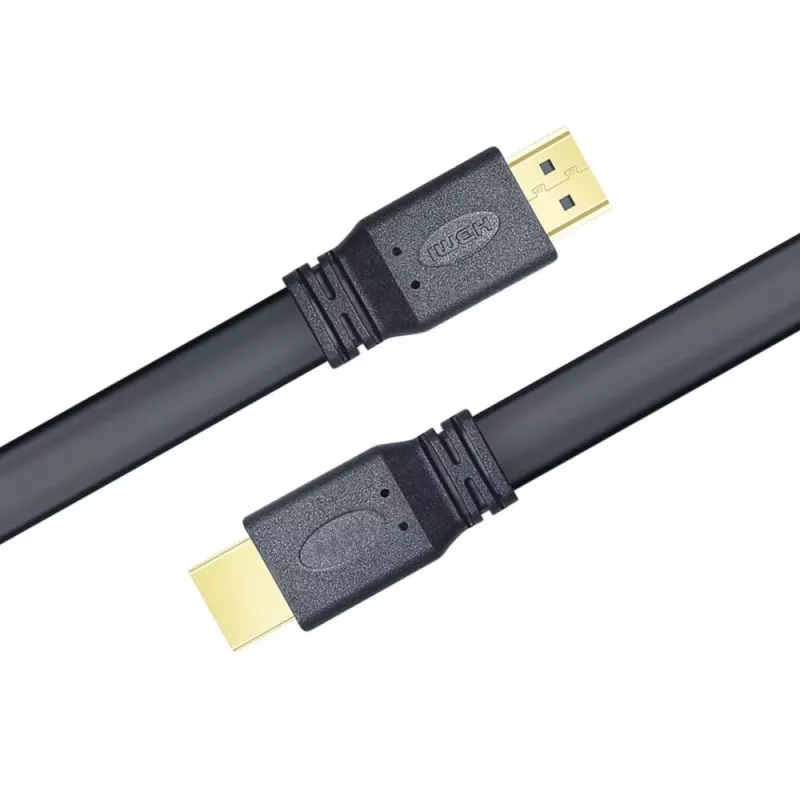 Techly HDMI 2.0 επίπεδο καλώδιο High Speed με Ethernet A/A M/M 1m