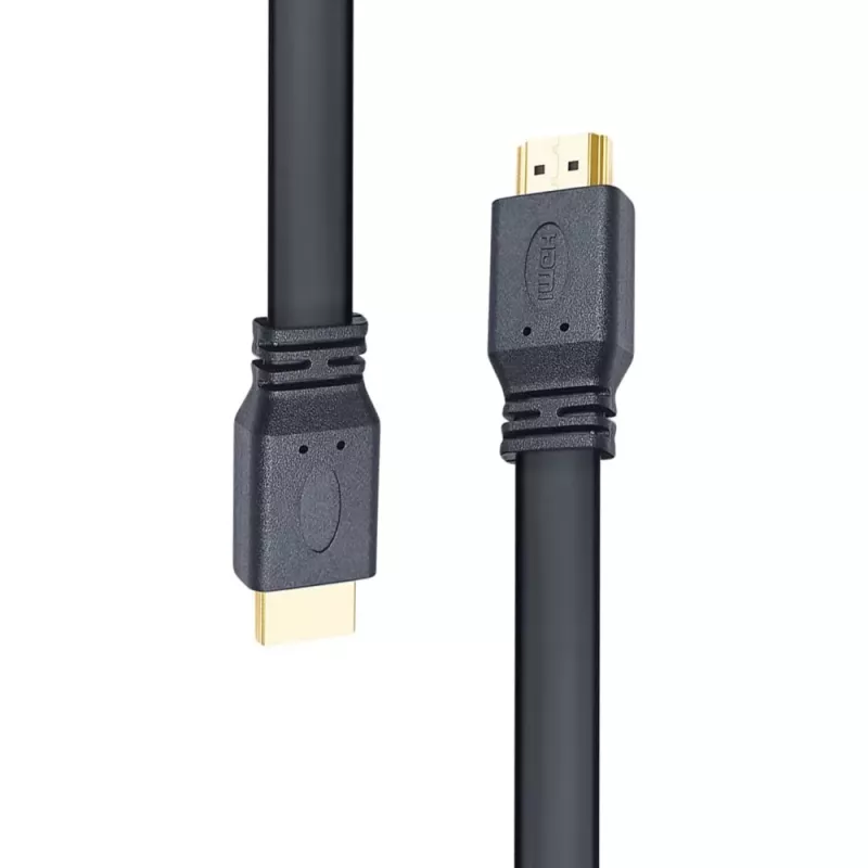 Techly HDMI 2.0 επίπεδο καλώδιο High Speed με Ethernet A/A M/M 1m