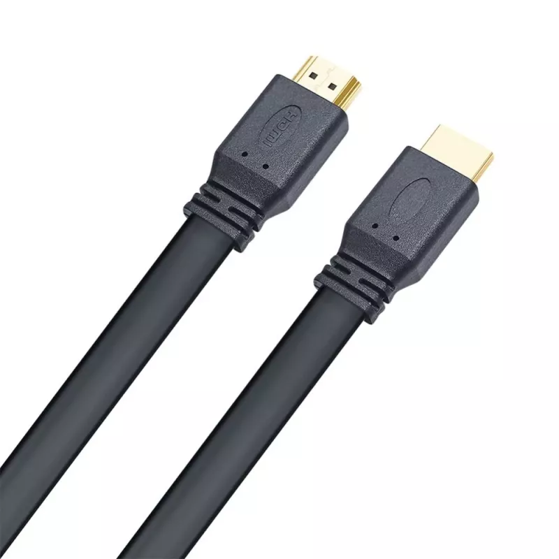 Techly HDMI 2.0 επίπεδο καλώδιο High Speed με Ethernet A/A M/M 1m