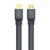 Techly HDMI 2.0 επίπεδο καλώδιο High Speed με Ethernet A/A M/M 1m