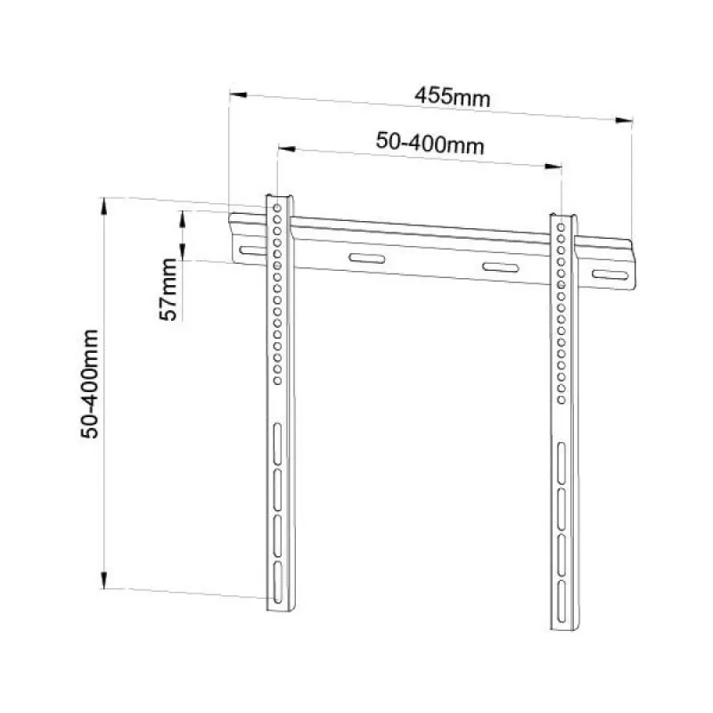 Techly ICA-PLB-114M 139,7 cm (55 ίντσες) Μαύρο