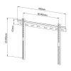Techly ICA-PLB-114L 165,1 cm (65 ίντσες) Μαύρο
