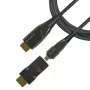 Techly HDMI A/A Micro HDMI AOC καλώδιο οπτικών ινών 4K 50m, 50 m, HDMI Type-A (Standard), HDMI Type-D (Micro), 3D, 18 Gbit/s, Μαύρο