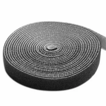 Techly Ρολό ταινίας Velcro διαχείρισης καλωδίων μήκος 10 m πλάτος 20 mm Μαύρο