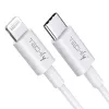 Techly Καλώδιο φόρτισης και συγχρονισμού USB-C σε Lightning 1 m Λευκό