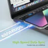 Techly Καλώδιο φόρτισης και συγχρονισμού USB-C σε Lightning 1 m Λευκό