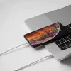 Techly Καλώδιο φόρτισης και συγχρονισμού USB-C σε Lightning 1 m Λευκό