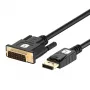 Techly ICOC DSP-C12-030P Προσαρμογέας καλωδίου βίντεο 3 m DisplayPort DVI-D Μαύρο