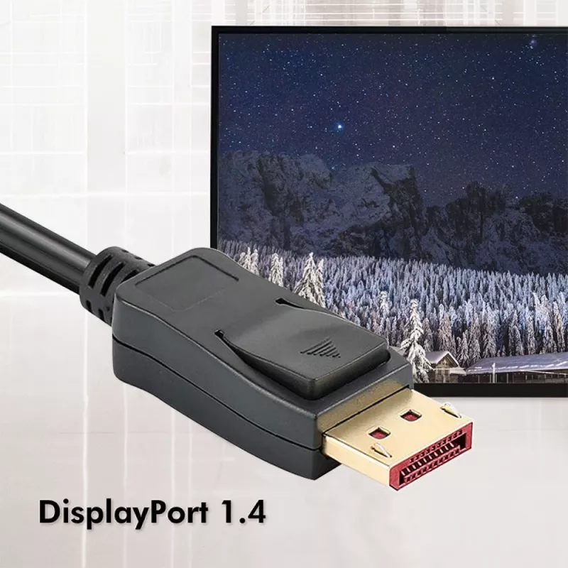 Techly ICOC DSP-A14-010NT Καλώδιο DisplayPort 1 m Μαύρο