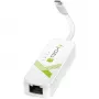 Techly Προσαρμογέας USB 3.1 Type-C σε RJ45 Gigabit Ethernet, Λευκό