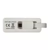 Techly Προσαρμογέας USB 3.1 Type-C σε RJ45 Gigabit Ethernet, Λευκό