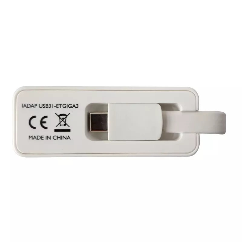 Techly Προσαρμογέας USB 3.1 Type-C σε RJ45 Gigabit Ethernet, Λευκό