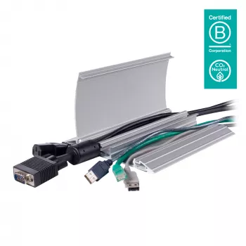 Dataflex Addit Γέφυρα καλωδίων 60 cm – ευθεία 402, Γέφυρα καλωδίων, Ασημί, Αλουμίνιο, 500 kg, 2 cm, 145 mm