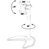 Techly ICA-LCD 2500 Βάση/στήριγμα οθόνης 68,6 cm (27 ίντσες) Γραφείο Μαύρο