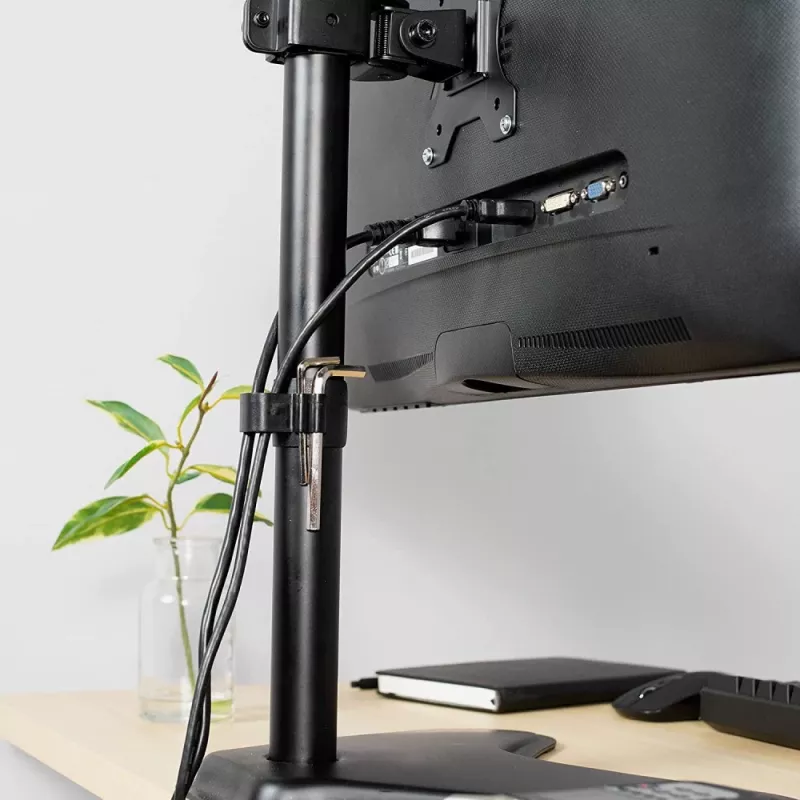 Techly ICA-LCD 2500 Βάση/στήριγμα οθόνης 68,6 cm (27 ίντσες) Γραφείο Μαύρο