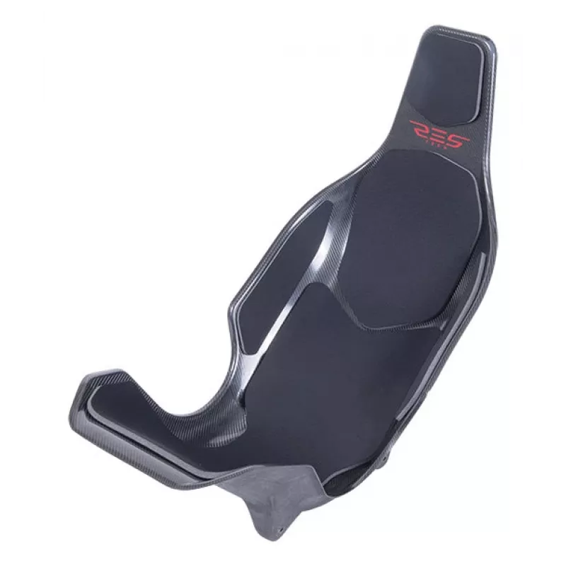 Res-Tech X1 CARBON SEAT - Μαύρο, Κάθισμα αγώνων, Μαύρο, Carbon, Νεοπρένιο