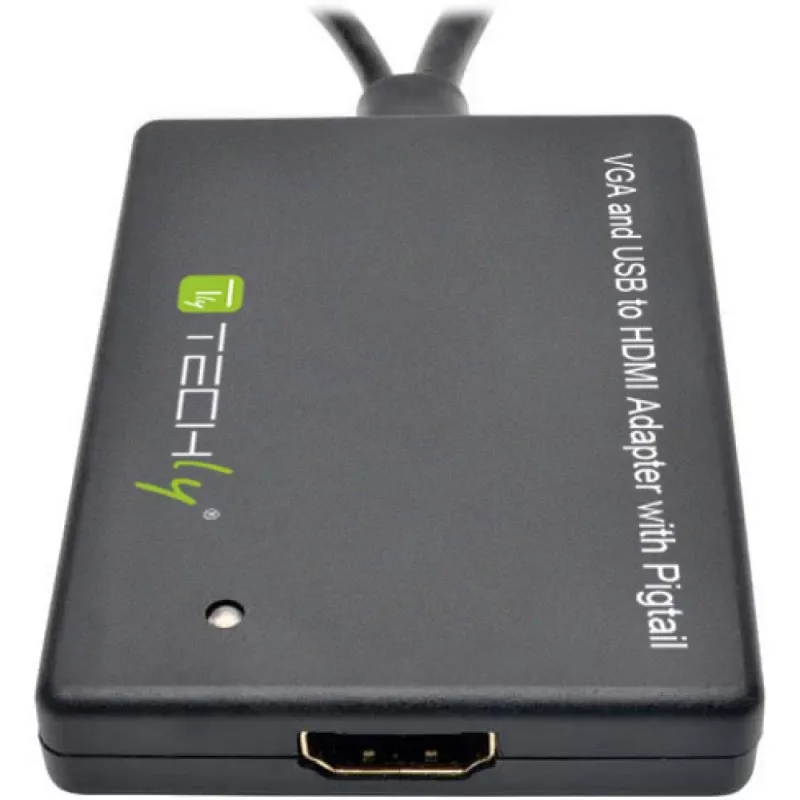 Techly Μετατροπέας καλωδίου SVGA και ήχου σε HDMI IDATA HDMI-VGA3