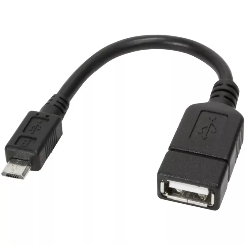 Techly Καλώδιο USB2.0 OTG A-Υποδοχή / Micro-B-Βύσμα 0,2 m ICOC UOTG-194