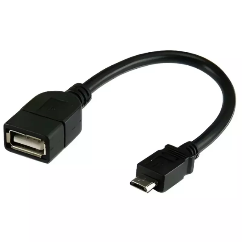 Techly Καλώδιο USB2.0 OTG A-Υποδοχή / Micro-B-Βύσμα 0,2 m ICOC UOTG-194