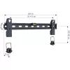 Techly 23-55 Βάση τοίχου λεπτή Fixed για LED TV LCD Μαύρο ICA-PLB 139M