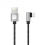 Techly ICOC MU2AC9-010-AL Καλώδιο USB USB 2.0 1 m USB A USB C Γκρι, Μαύρο