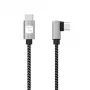 Techly ICOC MU2CC9-020-AL Καλώδιο USB USB 2.0 2 m USB C Γκρι, Μαύρο