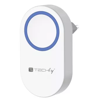 Techly I-BELL-RING05R Ασύρματο κουδούνι πόρτας Δέκτης Λευκό