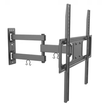 Techly Βάση τοίχου TV LED-LCD Full-Motion 32-55 ιντσών, 400 x 400 mm, -15 - 10°, 10 - 90°, 180°, Χάλυβας, Μαύρο