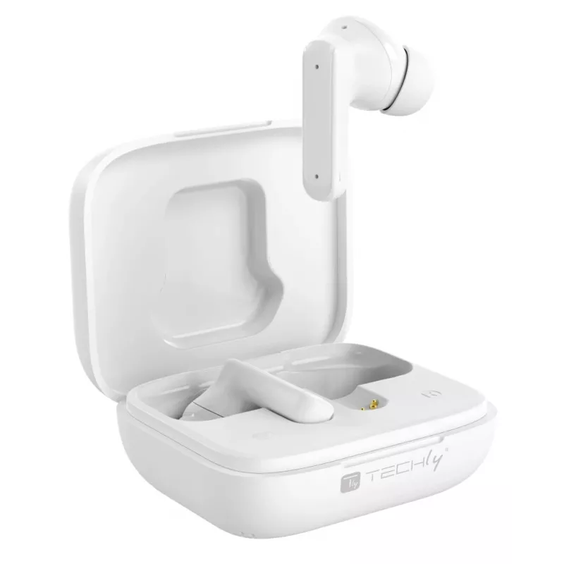 Techly ICC SB-BLT08W Ακουστικά/Headset True Wireless Stereo (TWS) In-Ear Κλήσεις/Μουσική Bluetooth Λευκό