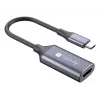 Techly I-USB-VIDEO-C4K Προσαρμογέας καλωδίου βίντεο HDMI Type-A (Standard) USB Type-C Ασημί