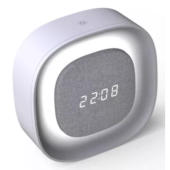 Techly IC-CLOCK-56WH Ξυπνητήρι Ψηφιακό ξυπνητήρι Γκρι, Λευκό