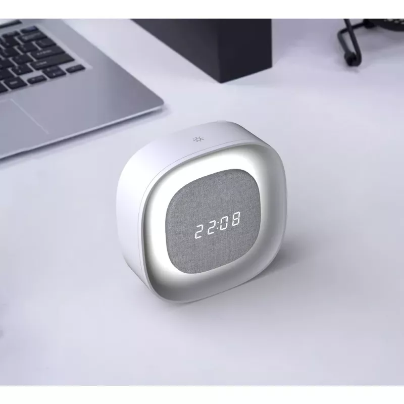 Techly IC-CLOCK-56WH Ξυπνητήρι Ψηφιακό ξυπνητήρι Γκρι, Λευκό