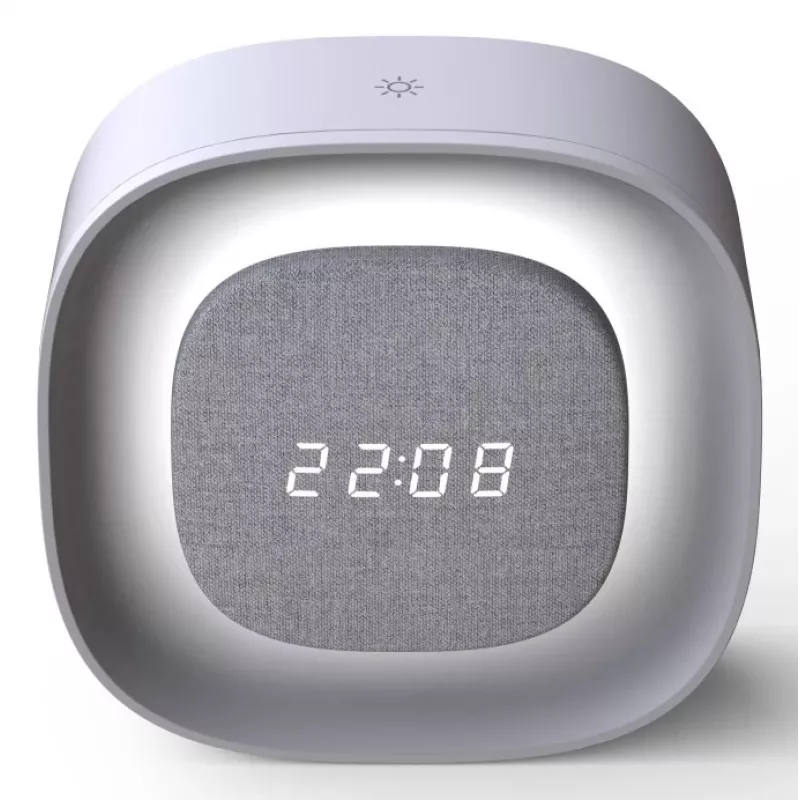 Techly IC-CLOCK-56WH Ξυπνητήρι Ψηφιακό ξυπνητήρι Γκρι, Λευκό