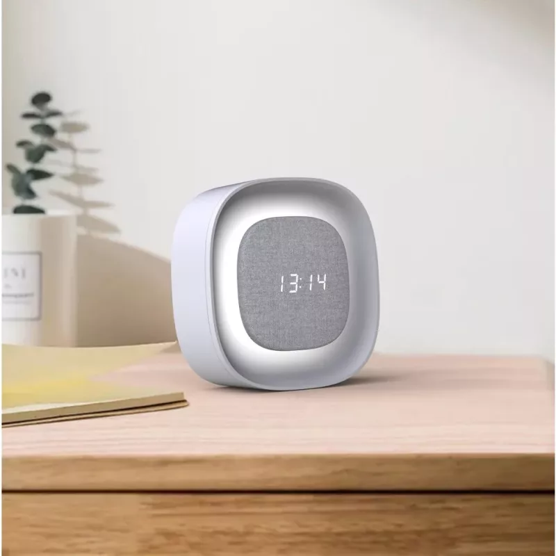 Techly IC-CLOCK-56WH Ξυπνητήρι Ψηφιακό ξυπνητήρι Γκρι, Λευκό