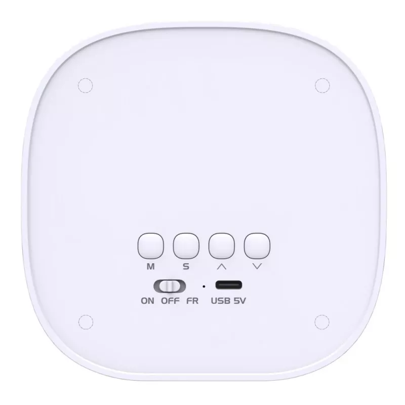 Techly IC-CLOCK-56WH Ξυπνητήρι Ψηφιακό ξυπνητήρι Γκρι, Λευκό