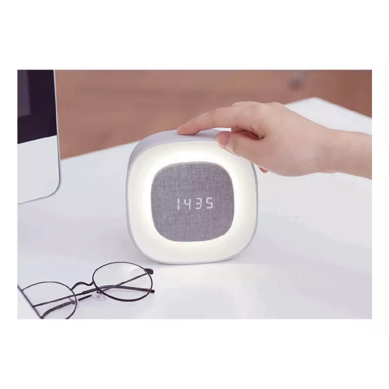 Techly IC-CLOCK-56WH Ξυπνητήρι Ψηφιακό ξυπνητήρι Γκρι, Λευκό