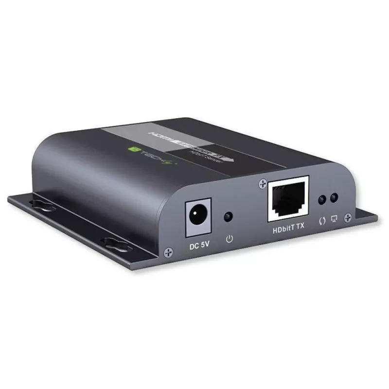 Techly IDATA-EXTIP-383V4 Πομπός & δέκτης AV Μαύρο