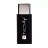 Techly IADAP USBC-MBKT Προσαρμογέας καλωδίου Micro-USB Μαύρο