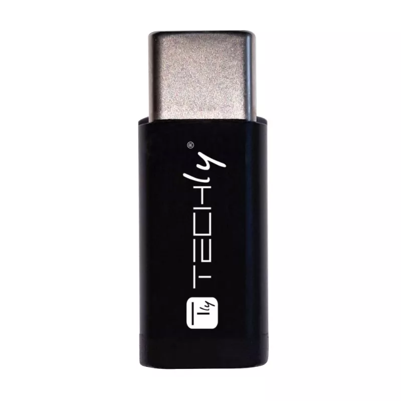 Techly IADAP USBC-MBKT Προσαρμογέας καλωδίου Micro-USB Μαύρο