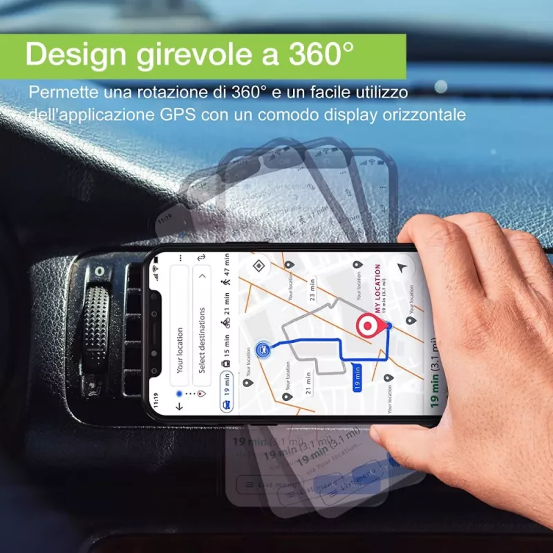 Techly I-SMART-UNIALTY Βάση Παθητική βάση κινητού τηλεφώνου/Smartphone Μαύρο