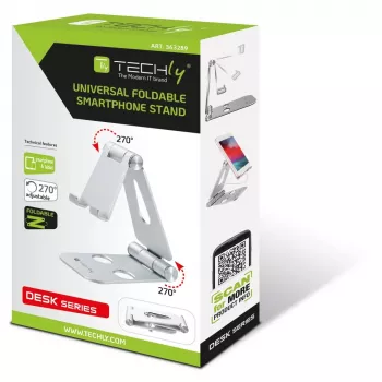 Techly I-SMART-STAND6 Βάση Παθητική βάση κινητού τηλεφώνου/Smartphone Ασημί
