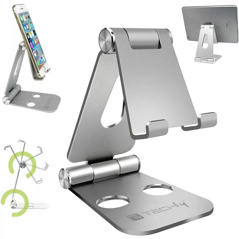 Techly I-SMART-STAND6 Βάση Παθητική βάση κινητού τηλεφώνου/Smartphone Ασημί