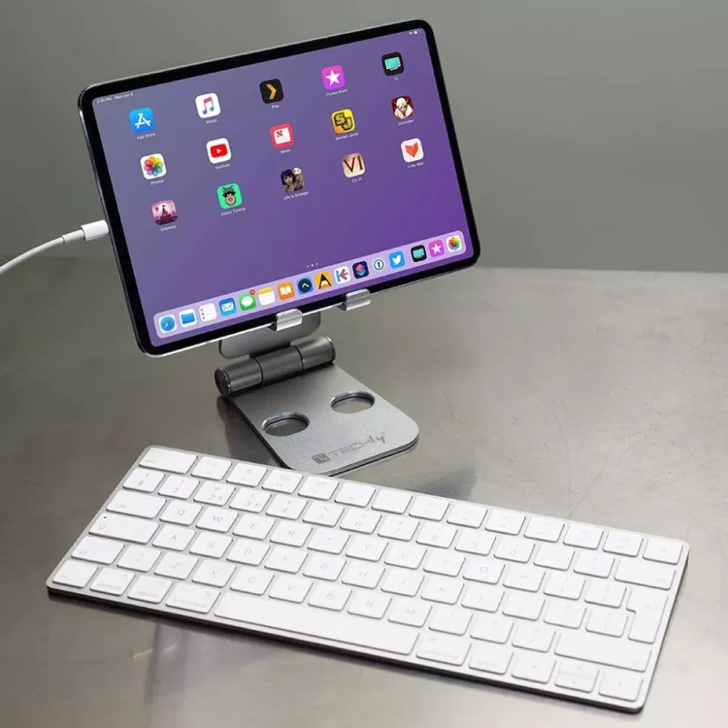 Techly I-SMART-STAND6 Βάση Παθητική βάση κινητού τηλεφώνου/Smartphone Ασημί