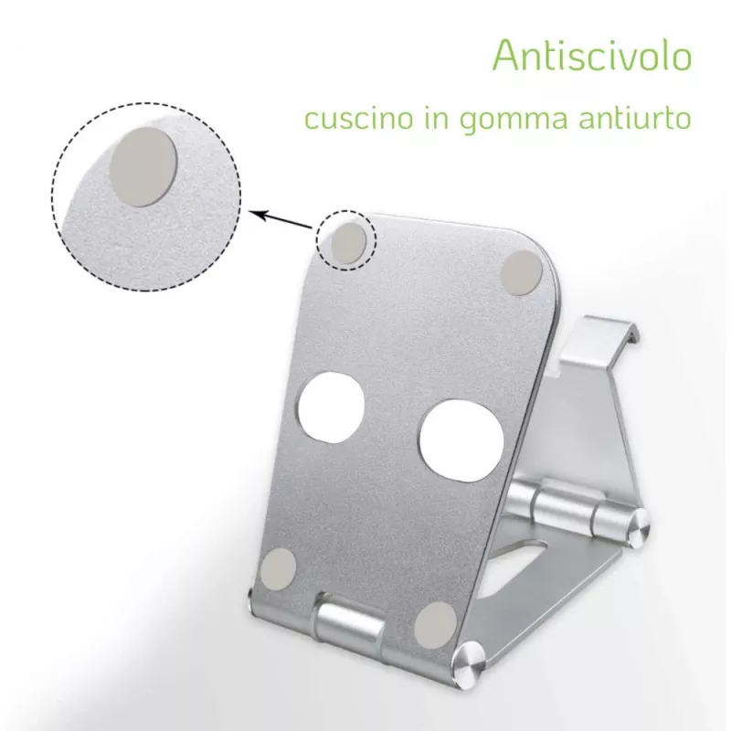 Techly I-SMART-STAND6 Βάση Παθητική βάση κινητού τηλεφώνου/Smartphone Ασημί