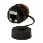 Techly IWP-MD C6A-IPPANT Προσαρμογέας καλωδίου RJ45 Μαύρο