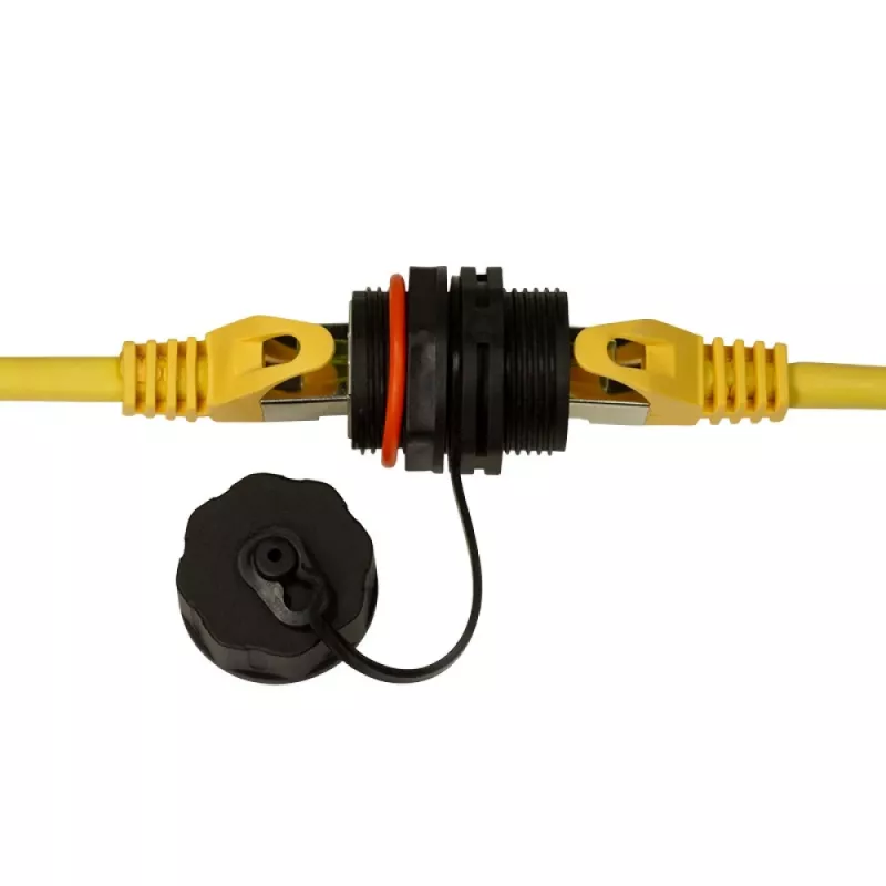 Techly IWP-MD C6A-IPPANT Προσαρμογέας καλωδίου RJ45 Μαύρο