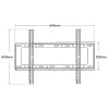 Techly ICA-PLB 262L Βάση τοίχου TV 177,8 cm (70 ίντσες) Μαύρο