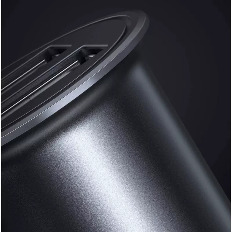 Techly Μίνι φορτιστής αυτοκινήτου 2 θυρών USB-A Quick Charge 3.0 36W σε Μαύρο Μέταλλο