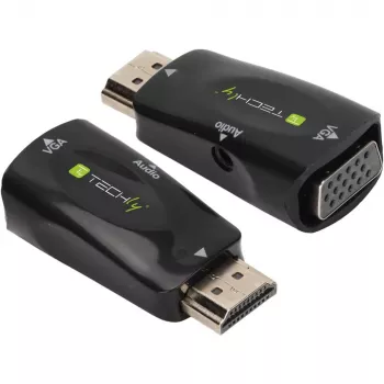Techly IDATA HDMI-VGA2MABT2 Μετατροπέας σήματος βίντεο Παθητικός μετατροπέας βίντεο 1920 x 1080 Pixel